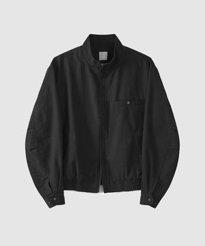 덕 코튼 자켓 - 워시드 블랙