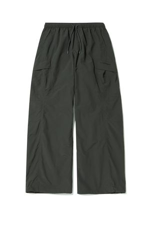 커브 절개 벌룬 나일론 팬츠 D그레이 ANA2PL02ADG