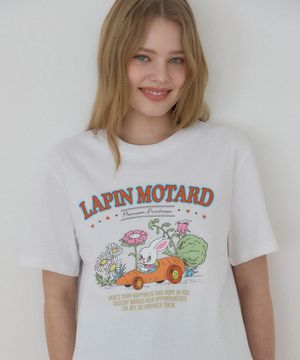 캐롯 래빗 티셔츠 - White