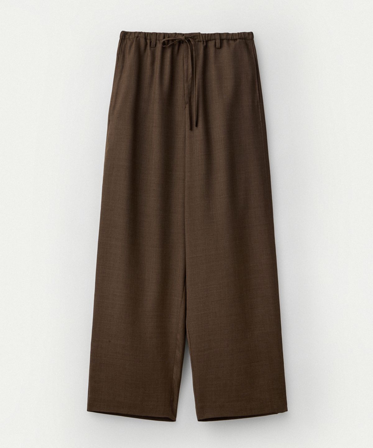 우마뭉(UMARMUNG) Japanese Tropical Wool Fluid Pants_Taupe