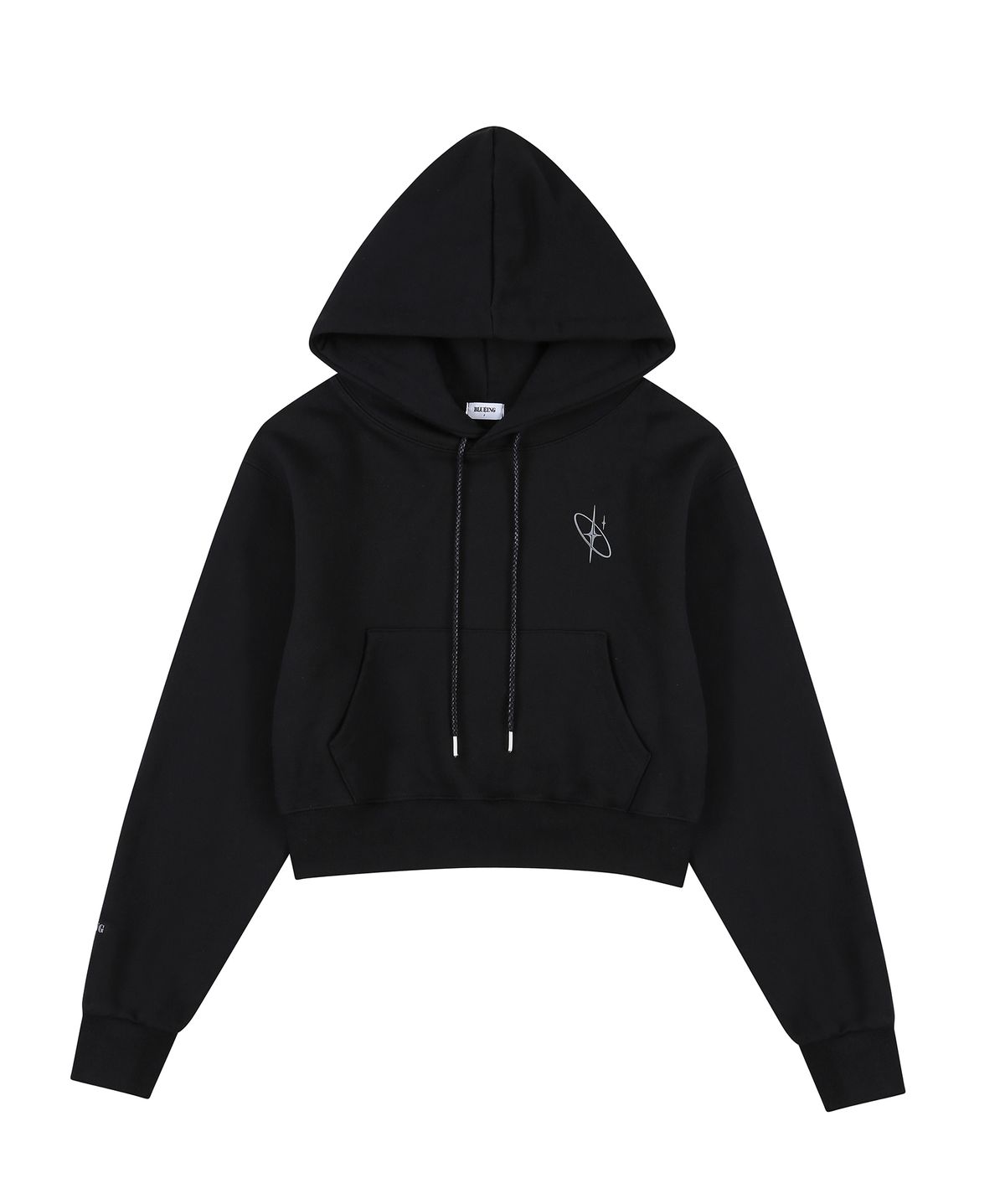 블루잉(BLUEING) SCOTCH SOLID SIMBOL CROP HOOD