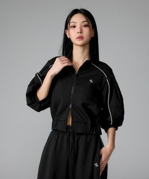 파이핑 하이넥 집업 자켓 XFL1JL1105