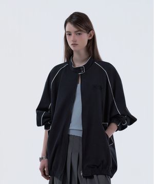 MAU3 Contrast Trim Lace Jumper - Dark Navy