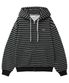 스몰 아치 스트라이프 후드 집업_그레이