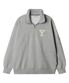Y 로고 하프집업 스웻셔츠_그레이