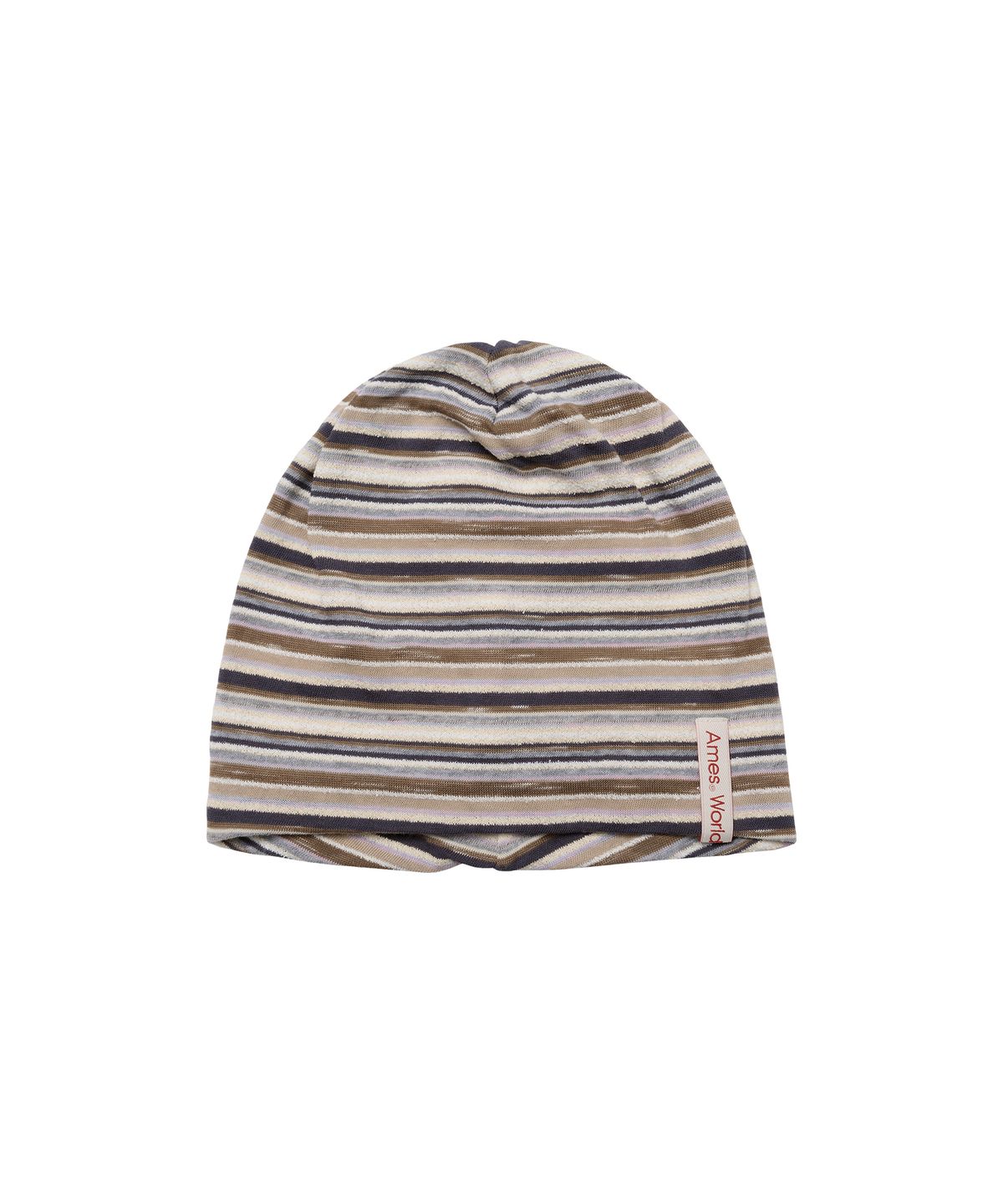 아메스 월드와이드(AMES-WORLDWIDE) SOFT STRIPE BEANIE BROWN