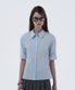 Mid-Sleeve Tailored Shirt - Sky Blue
