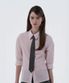 Mid-Sleeve Tailored Shirt - Pink Stripe
