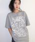 RABBIT ART DRAWING TEE GREY