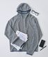 핑거 홀 플리스 후디 (그레이)
