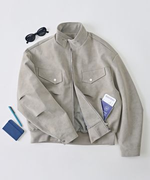 앤틱 리벳 워크자켓 (그레이)