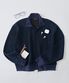 홈 크롭 집업 자켓 (네이비)