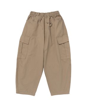 워시드 코튼 커브드 빅카고 팬츠 (베이지)