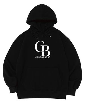 (빅사이즈) ACS 로고 후드티 (블랙)