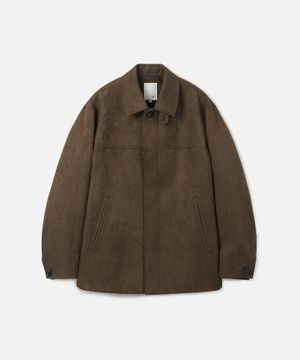 스웨이드 워크 자켓 DARK BROWN