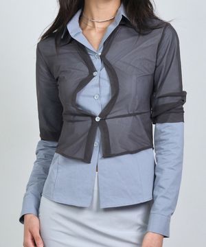 OUT IN LAYERED SHIRT LIGHT BLUE