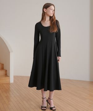플레어 드레스 / 블랙