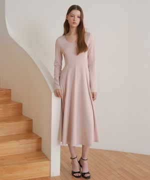 플레어 드레스 / 핑크