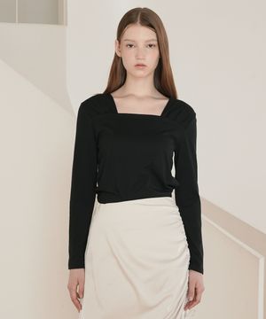 셔링 스퀘어 티 / 3컬러