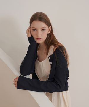 유 넥 가디건 / 4컬러