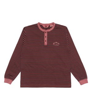오버다잉 스트라이프 롱슬리브 티셔츠 레드