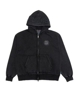 헤드 레터링 후드집업 블랙