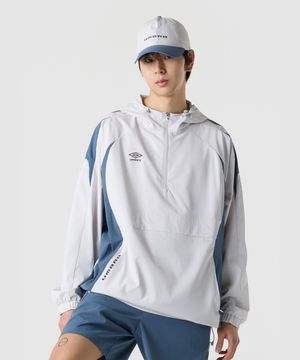 PTR 우븐 워밍업 후드 아노락 라이트 그레이 UR121SWT38