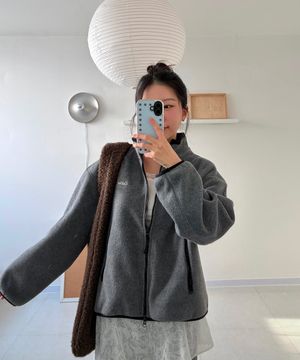 Line Point Fleece Zip-up(F) / WHMZG1292F