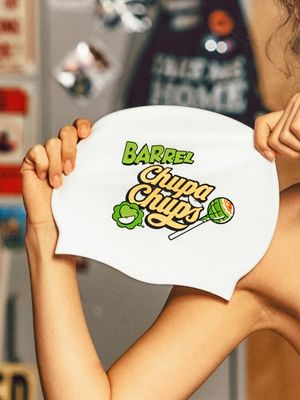 츄파춥스 애플팝 실리콘 스윔 캡 화이트 (B6SUASC065WHT)