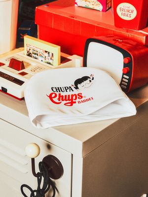 츄파춥스 키즈 롤리타임 실리콘 코팅 스윔 캡 화이트 (B6SKASC061WHT)