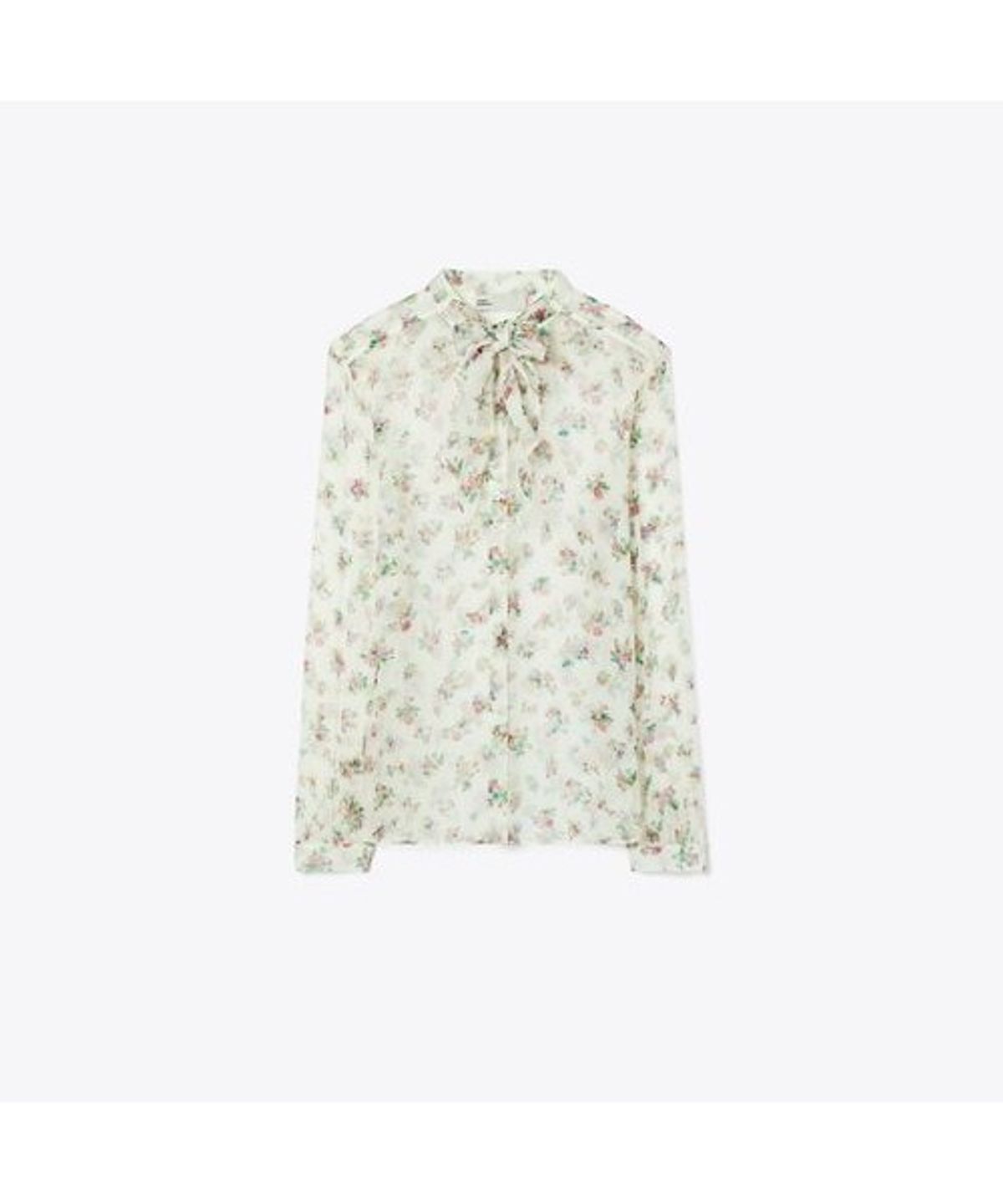 토리버치(TORYBURCH) 실크 보우 블라우스 - 멀티 딧시 플로럴