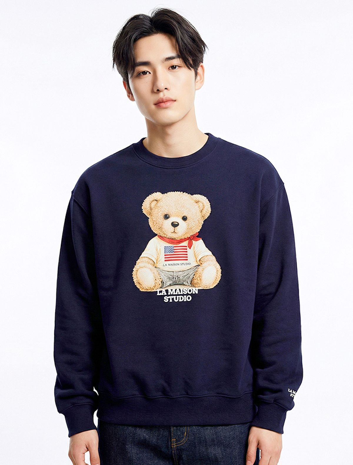 라 메종 스튜디오(LA MAISON STUDIO) LA MAISON BEAR ESSENTIAL NAVY(FCG1TS689M)