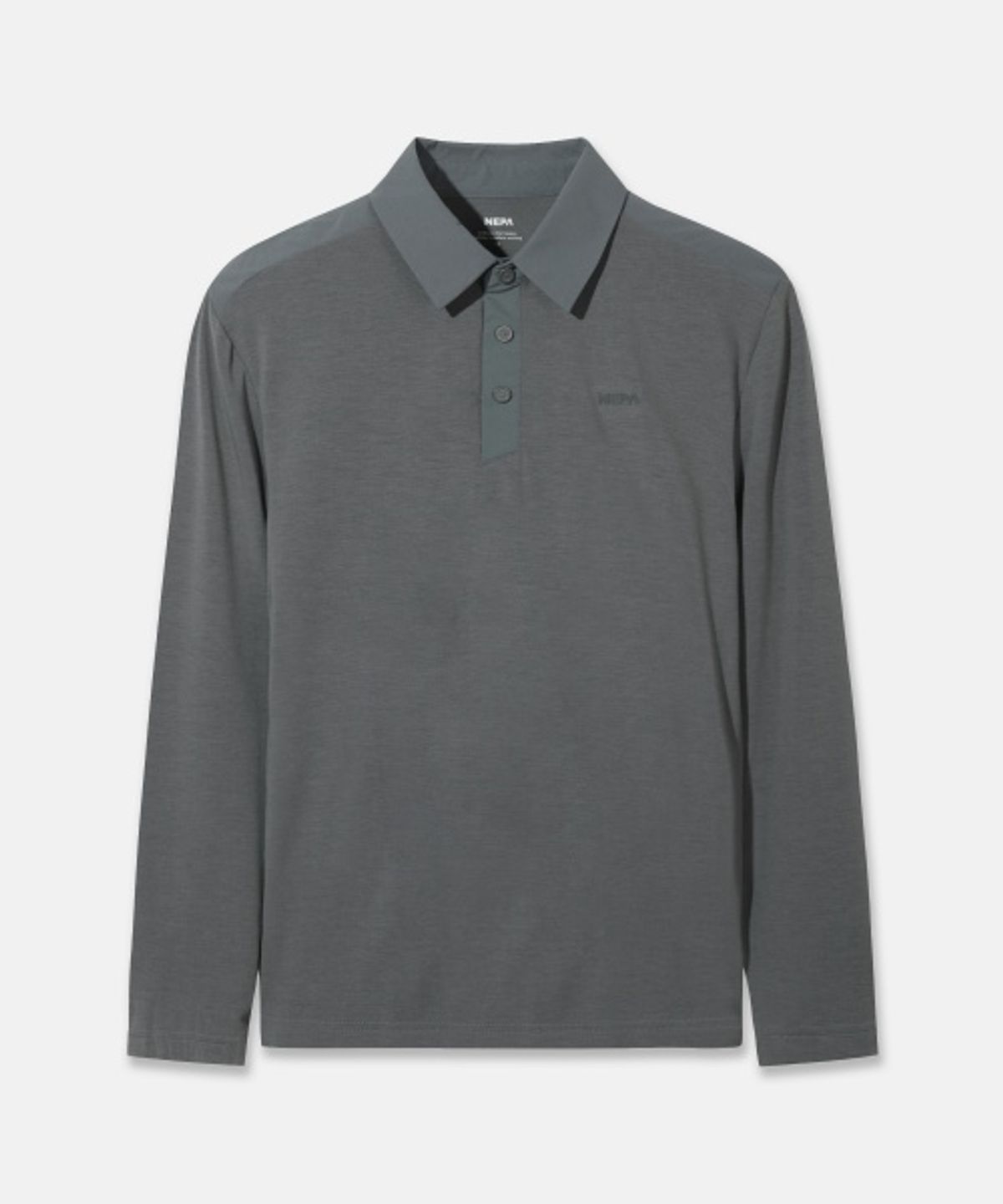 네파(NEPA) 7M15201 남성 우븐 하이브리드 긴팔 폴로 티셔츠