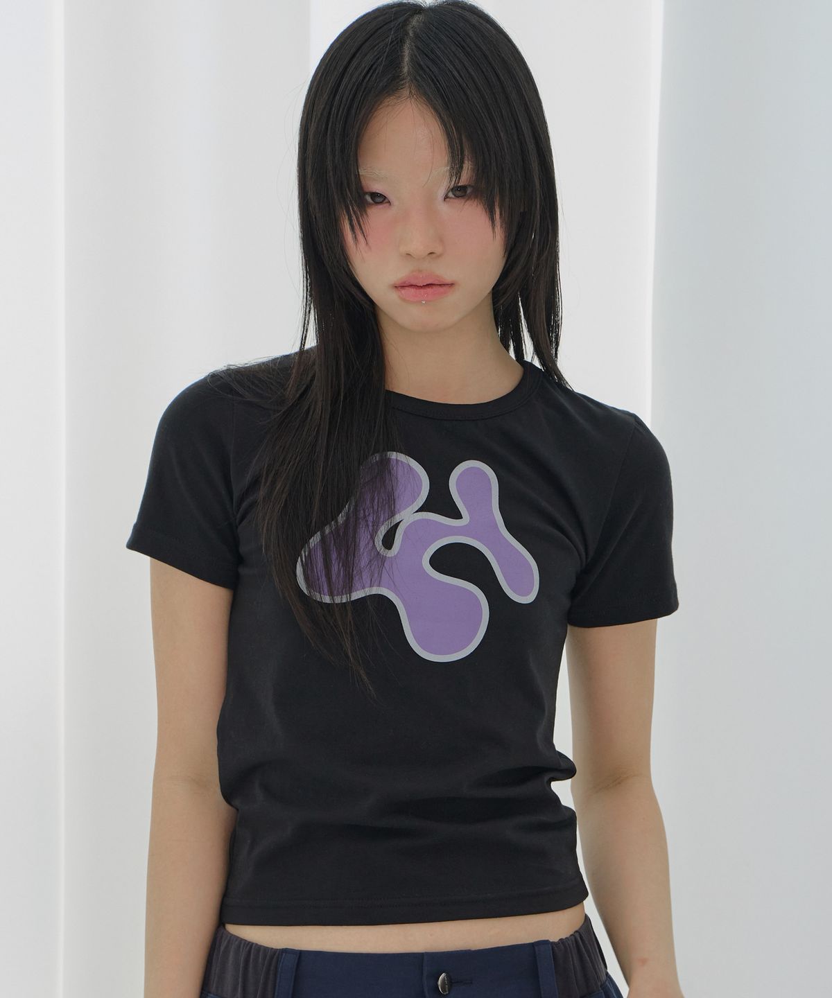 팬시클럽(FANCY CLUB) FY 클라우드 티 (BLACK) F26QB052