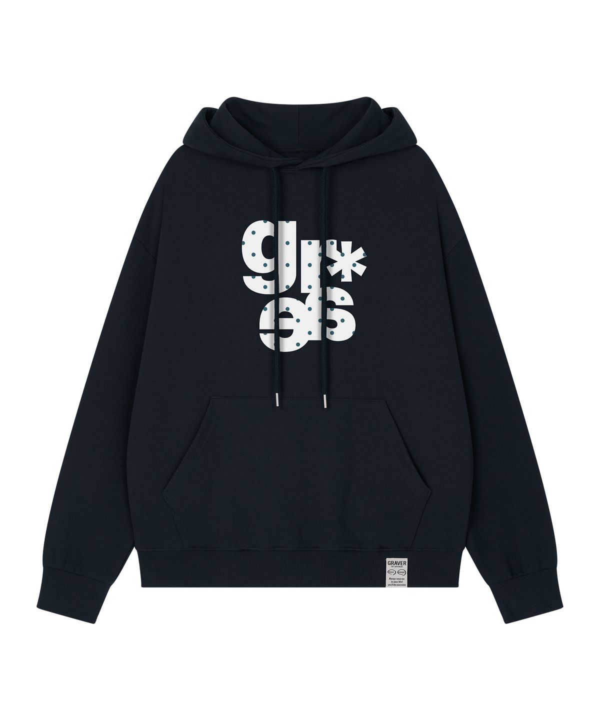 그레이버(GRAVER) [UNISEX]GRAE-S DOT후드티_7color