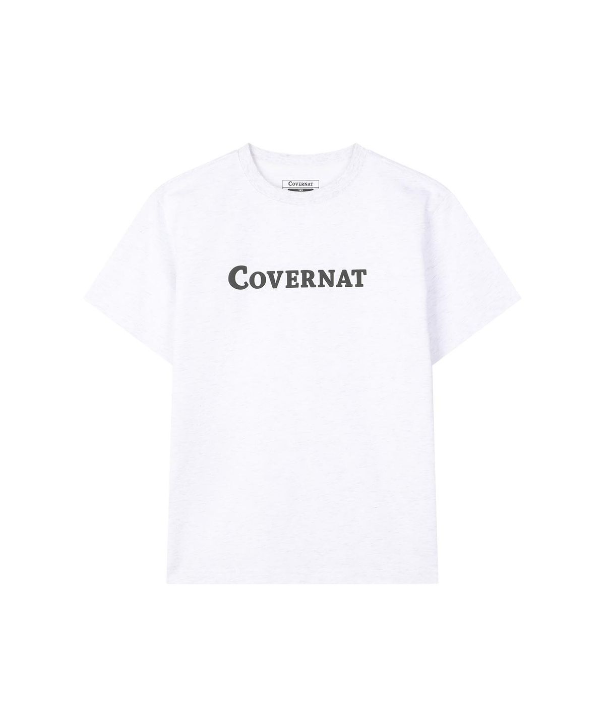 커버낫 키즈(COVERNAT KIDS) 워드마크 티셔츠 헤더 그레이 CK2602ST03HG