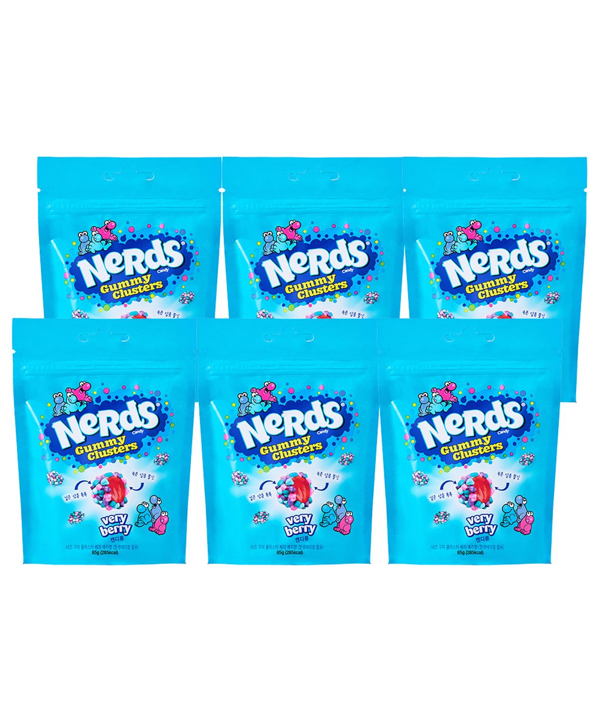 너즈(NERDS) 구미 클러스터 85g 베리베리 6입