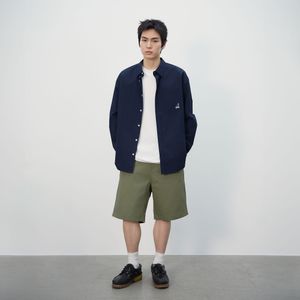 에센셜 솔리드 셔츠 7073 다크네이비