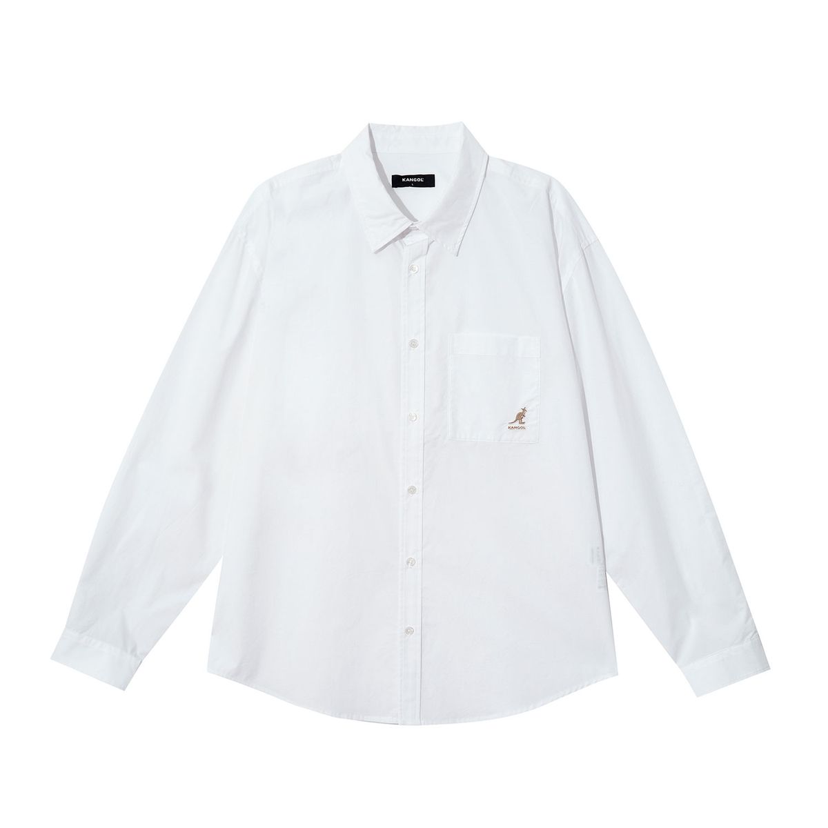 캉골(KANGOL) 에센셜 솔리드 셔츠 7073 화이트