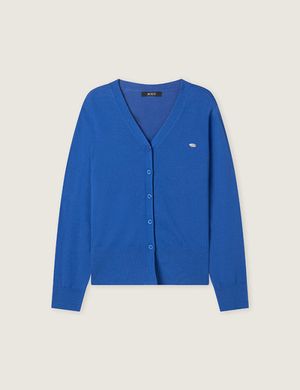 올데이가디건 브이넥 긴팔 가디건_Blue_RMCKG23R98