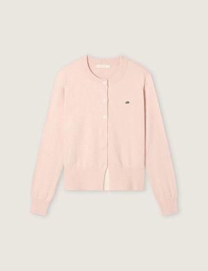 올데이가디건 라운드넥 긴팔 가디건_Light Pink_RMCKG23R99