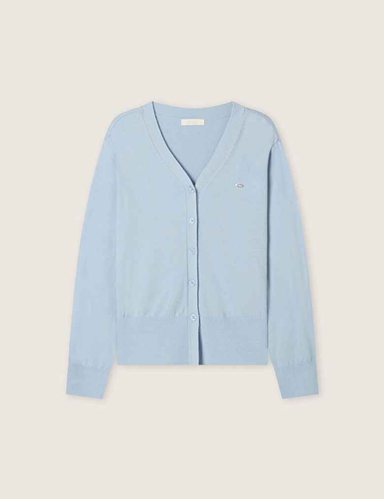 올데이가디건 브이넥 긴팔 가디건_Light Blue_RMCKG23R98