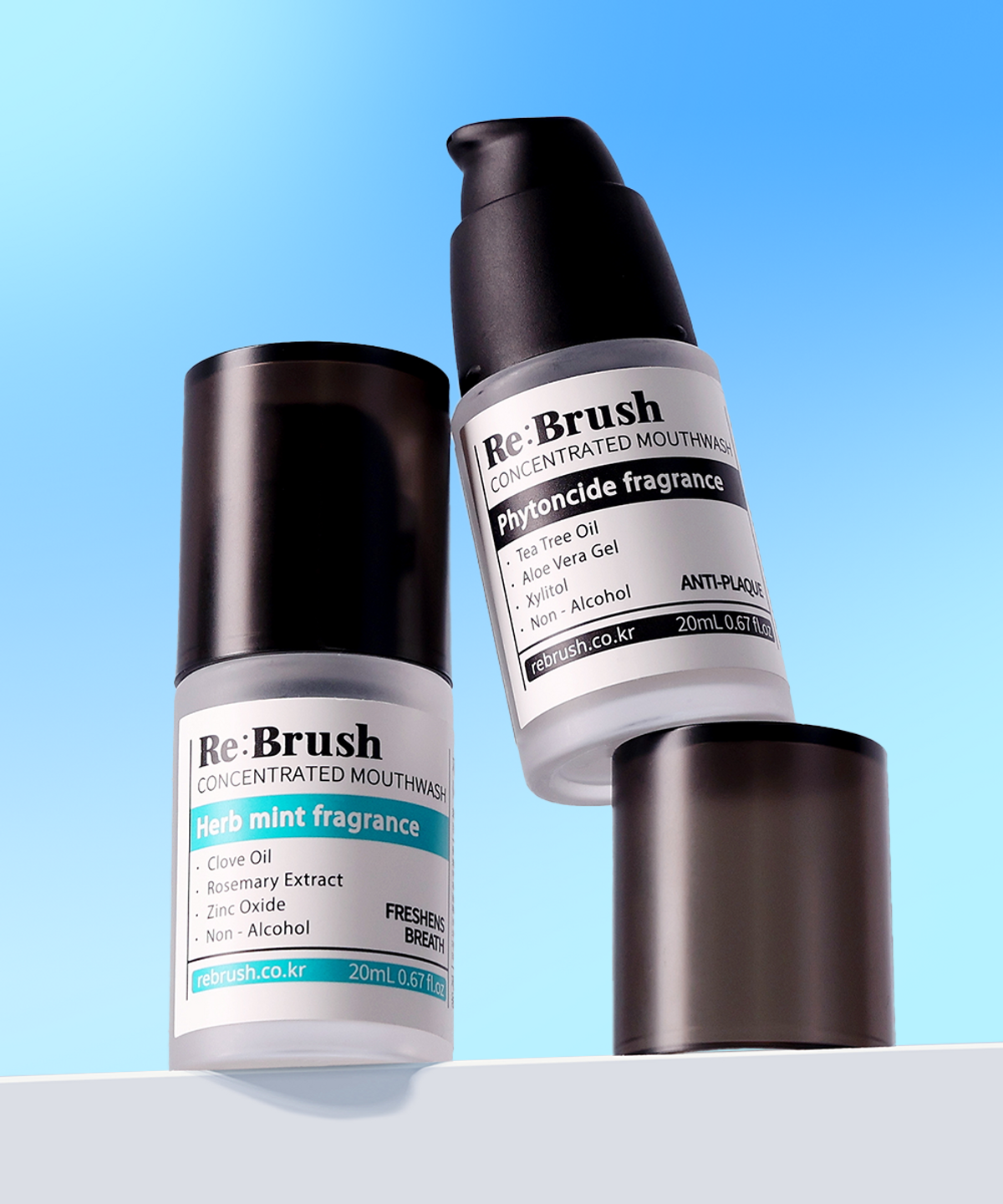 리브러쉬(REBRUSH) 100배 농축 가글 20ml (클로브/티트리)