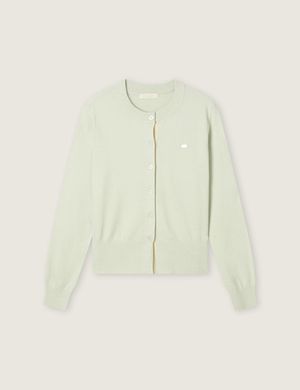 올데이가디건 라운드넥 긴팔 가디건_Mint_RMCKG23R99