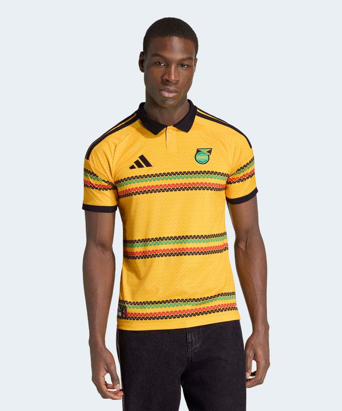 아디다스(ADIDAS) 자메이카 26 x 밥 말리 홈 저지 - 골드 / KD0959