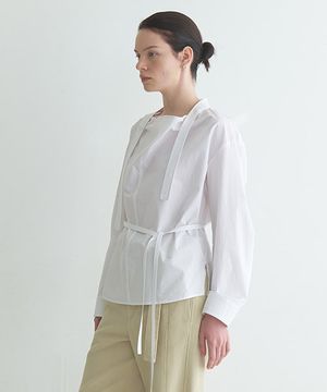 타이 카울넥 블라우스 NEW6SB225