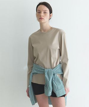 라운드넥 실켓 티셔츠 NEW6SE227