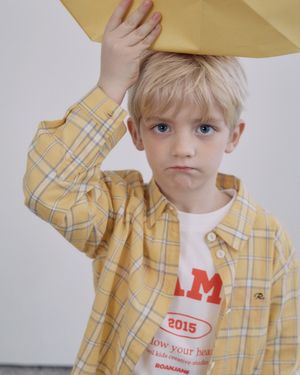 캐슈넛 체크셔츠