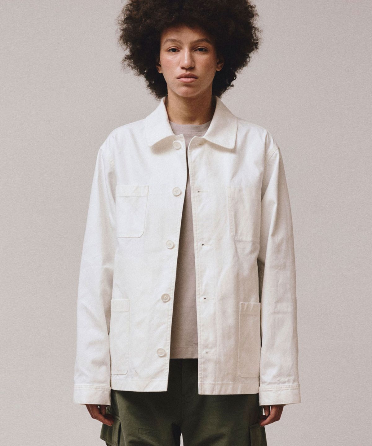 비자비(VIS A VIS) WORK JACKET (WHITE)