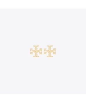 스몰 아이콘 에나멜 스터드 이어링 - 뉴 아이보리